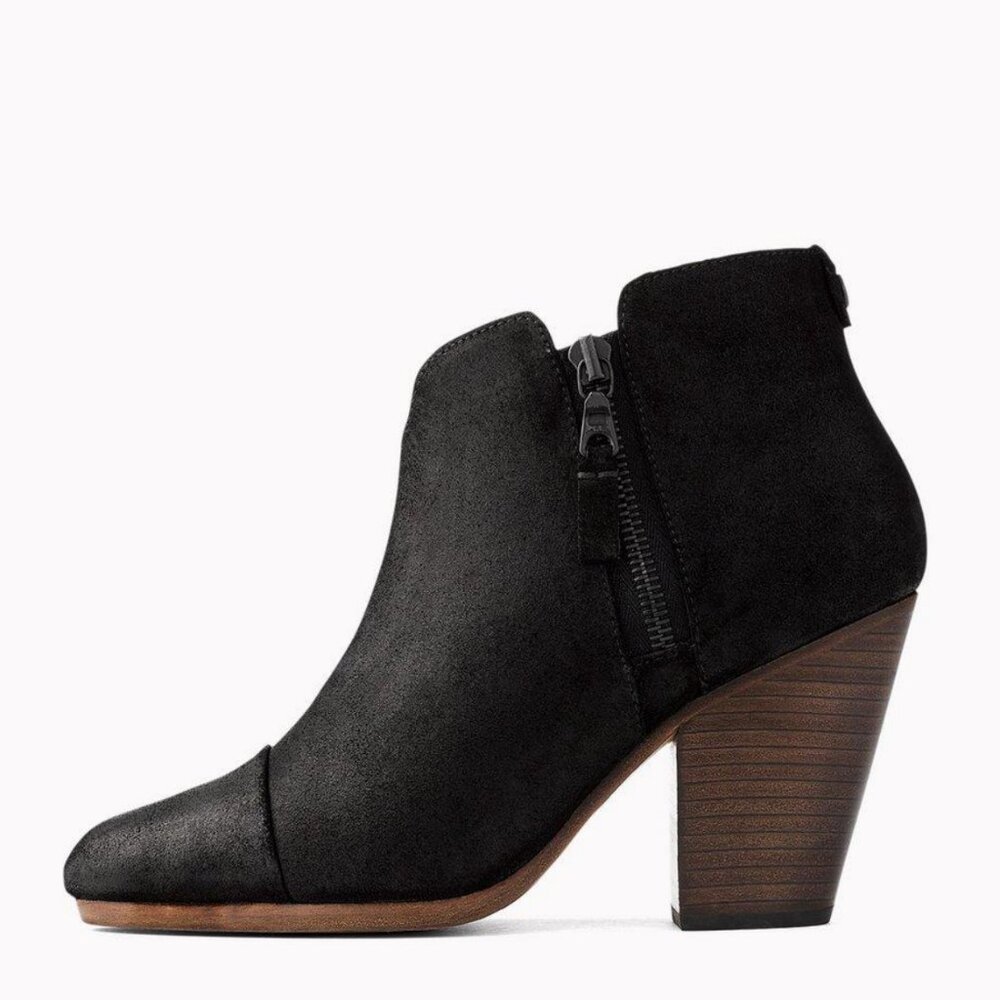 Rag and Bone Margot Ankle Leather Boots Sz 39.5 - Like New